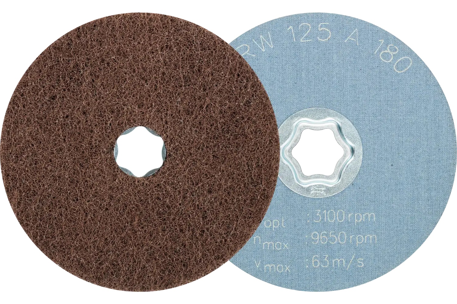 Picture of Pferd Combiclick® SurFace Conditioning Disc Soft, 5", 180 Grit Medium, Aluminum Oxide